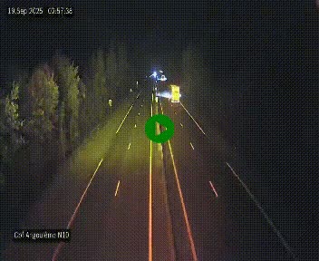 <h2>Webcam routière à la fin de la N10, en périphérique ouest d'Angouleme, proche de la jonction avec l'A10</h2>