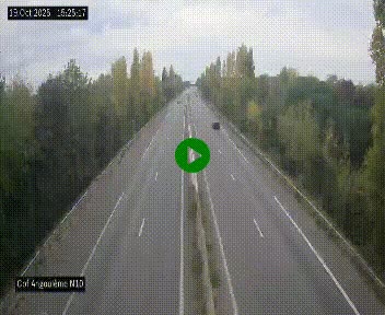 <h2>Webcam routière à la fin de la N10, en périphérique ouest d'Angouleme, proche de la jonction avec l'A10</h2>