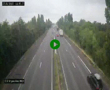 <h2>Webcam routière à la fin de la N10, en périphérique ouest d'Angouleme, proche de la jonction avec l'A10</h2>