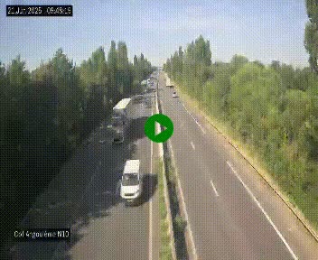 <h2>Webcam routière à la fin de la N10, en périphérique ouest d'Angouleme, proche de la jonction avec l'A10</h2>