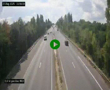<h2>Webcam routière à la fin de la N10, en périphérique ouest d'Angouleme, proche de la jonction avec l'A10</h2>