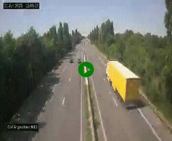<h2>Webcam routière à la fin de la N10, en périphérique ouest d'Angouleme, proche de la jonction avec l'A10</h2>