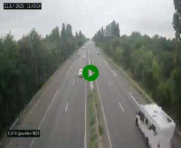 <h2>Webcam routière à la fin de la N10, en périphérique ouest d'Angouleme, proche de la jonction avec l'A10</h2>