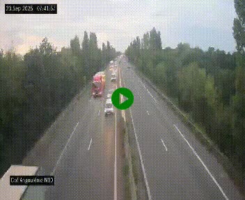 <h2>Webcam routière à la fin de la N10, en périphérique ouest d'Angouleme, proche de la jonction avec l'A10</h2>
