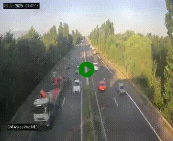 <h2>Webcam routière à la fin de la N10, en périphérique ouest d'Angouleme, proche de la jonction avec l'A10</h2>
