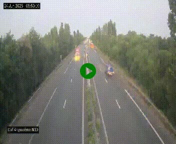 <h2>Webcam routière à la fin de la N10, en périphérique ouest d'Angouleme, proche de la jonction avec l'A10</h2>