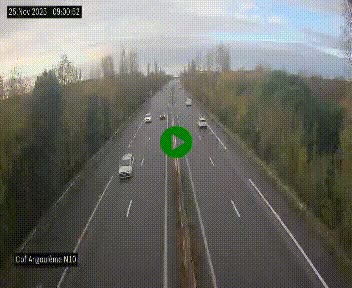 <h2>Webcam routière à la fin de la N10, en périphérique ouest d'Angouleme, proche de la jonction avec l'A10</h2>
