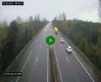 <h2>Webcam routière à la fin de la N10, en périphérique ouest d'Angouleme, proche de la jonction avec l'A10</h2>