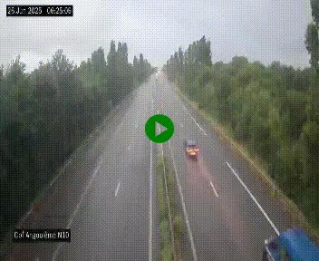 <h2>Webcam routière à la fin de la N10, en périphérique ouest d'Angouleme, proche de la jonction avec l'A10</h2>