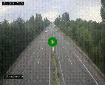 <h2>Webcam routière à la fin de la N10, en périphérique ouest d'Angouleme, proche de la jonction avec l'A10</h2>