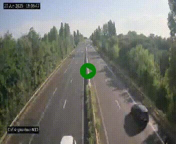 <h2>Webcam routière à la fin de la N10, en périphérique ouest d'Angouleme, proche de la jonction avec l'A10</h2>