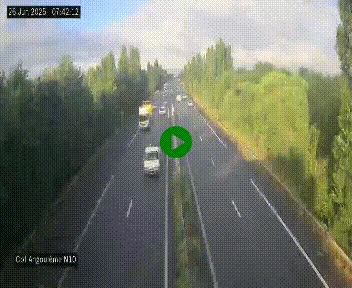 <h2>Webcam routière à la fin de la N10, en périphérique ouest d'Angouleme, proche de la jonction avec l'A10</h2>