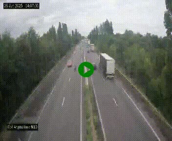 <h2>Webcam routière à la fin de la N10, en périphérique ouest d'Angouleme, proche de la jonction avec l'A10</h2>