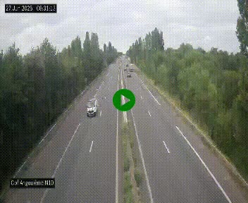 <h2>Webcam routière à la fin de la N10, en périphérique ouest d'Angouleme, proche de la jonction avec l'A10</h2>