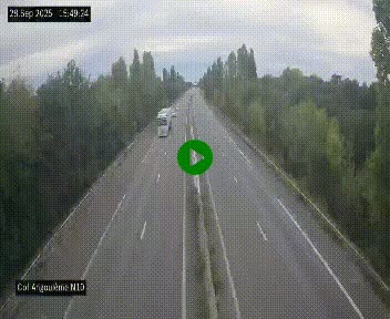 <h2>Webcam routière à la fin de la N10, en périphérique ouest d'Angouleme, proche de la jonction avec l'A10</h2>