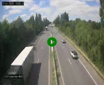 <h2>Webcam routière à la fin de la N10, en périphérique ouest d'Angouleme, proche de la jonction avec l'A10</h2>