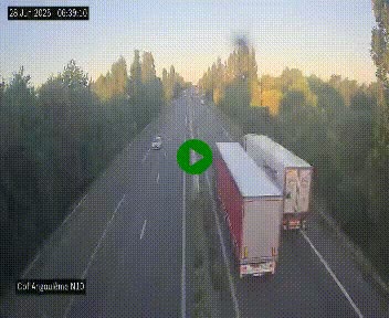 <h2>Webcam routière à la fin de la N10, en périphérique ouest d'Angouleme, proche de la jonction avec l'A10</h2>