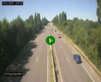 <h2>Webcam routière à la fin de la N10, en périphérique ouest d'Angouleme, proche de la jonction avec l'A10</h2>
