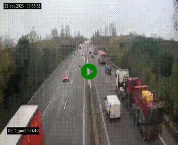 <h2>Webcam routière à la fin de la N10, en périphérique ouest d'Angouleme, proche de la jonction avec l'A10</h2>