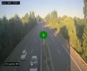 <h2>Webcam routière à la fin de la N10, en périphérique ouest d'Angouleme, proche de la jonction avec l'A10</h2>