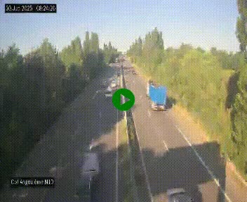 <h2>Webcam routière à la fin de la N10, en périphérique ouest d'Angouleme, proche de la jonction avec l'A10</h2>