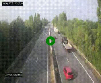 <h2>Webcam routière à la fin de la N10, en périphérique ouest d'Angouleme, proche de la jonction avec l'A10</h2>