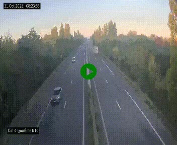 <h2>Webcam routière à la fin de la N10, en périphérique ouest d'Angouleme, proche de la jonction avec l'A10</h2>