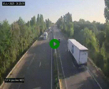 <h2>Webcam routière à la fin de la N10, en périphérique ouest d'Angouleme, proche de la jonction avec l'A10</h2>