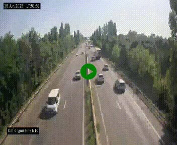 <h2>Webcam routière à la fin de la N10, en périphérique ouest d'Angouleme, proche de la jonction avec l'A10</h2>