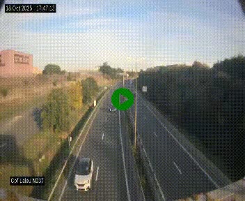 Webcam située à la Rochelle, à la fin de la N237 avant l'accès au péage du Pont de l'Île-de-Ré