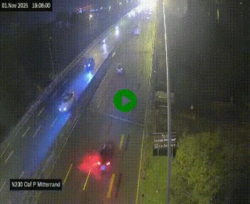 <h2>Webcam sur le périphérique de Bordeaux à l'est de la ville. Caméra située sur le Pont Mitterand sur la N230</h2>