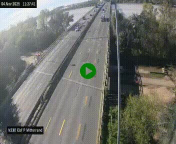 <h2>Webcam sur le périphérique de Bordeaux à l'est de la ville. Caméra située sur le Pont Mitterand sur la N230</h2>