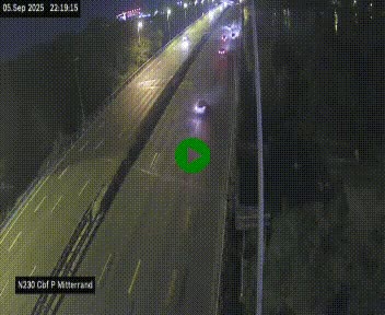 <h2>Webcam sur le périphérique de Bordeaux à l'est de la ville. Caméra située sur le Pont Mitterand sur la N230</h2>