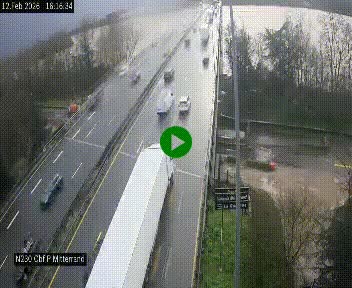 <h2>Webcam sur le périphérique de Bordeaux à l'est de la ville. Caméra située sur le Pont Mitterand sur la N230</h2>