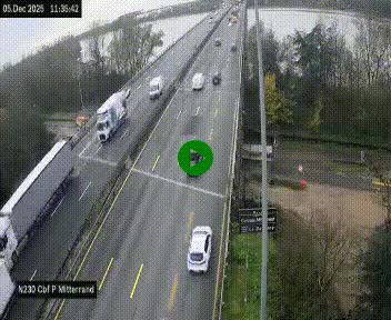 <h2>Webcam sur le périphérique de Bordeaux à l'est de la ville. Caméra située sur le Pont Mitterand sur la N230</h2>