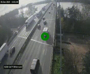 <h2>Webcam sur le périphérique de Bordeaux à l'est de la ville. Caméra située sur le Pont Mitterand sur la N230</h2>