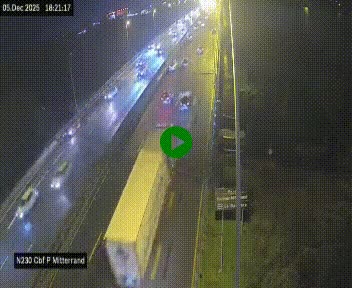<h2>Webcam sur le périphérique de Bordeaux à l'est de la ville. Caméra située sur le Pont Mitterand sur la N230</h2>