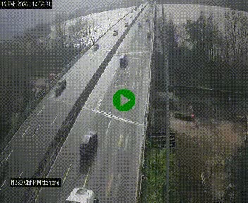 <h2>Webcam sur le périphérique de Bordeaux à l'est de la ville. Caméra située sur le Pont Mitterand sur la N230</h2>
