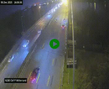 <h2>Webcam sur le périphérique de Bordeaux à l'est de la ville. Caméra située sur le Pont Mitterand sur la N230</h2>