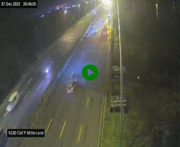 <h2>Webcam sur le périphérique de Bordeaux à l'est de la ville. Caméra située sur le Pont Mitterand sur la N230</h2>