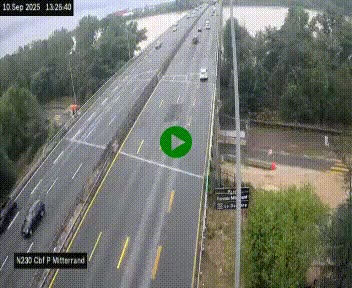 <h2>Webcam sur le périphérique de Bordeaux à l'est de la ville. Caméra située sur le Pont Mitterand sur la N230</h2>