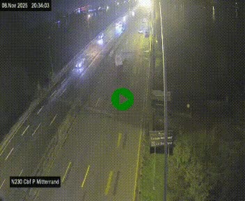 <h2>Webcam sur le périphérique de Bordeaux à l'est de la ville. Caméra située sur le Pont Mitterand sur la N230</h2>