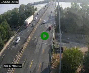 <h2>Webcam sur le périphérique de Bordeaux à l'est de la ville. Caméra située sur le Pont Mitterand sur la N230</h2>