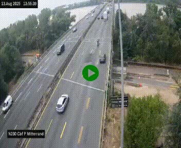 <h2>Webcam sur le périphérique de Bordeaux à l'est de la ville. Caméra située sur le Pont Mitterand sur la N230</h2>