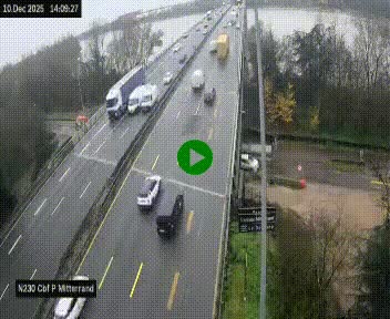 <h2>Webcam sur le périphérique de Bordeaux à l'est de la ville. Caméra située sur le Pont Mitterand sur la N230</h2>