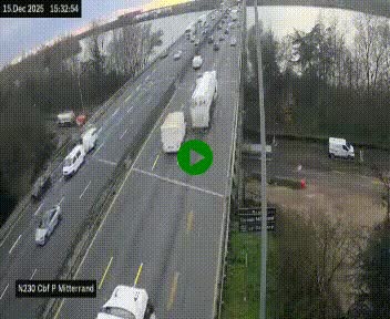 <h2>Webcam sur le périphérique de Bordeaux à l'est de la ville. Caméra située sur le Pont Mitterand sur la N230</h2>
