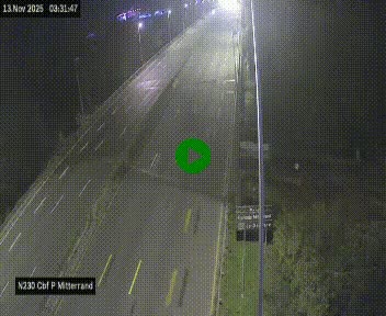 <h2>Webcam sur le périphérique de Bordeaux à l'est de la ville. Caméra située sur le Pont Mitterand sur la N230</h2>