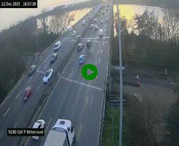 <h2>Webcam sur le périphérique de Bordeaux à l'est de la ville. Caméra située sur le Pont Mitterand sur la N230</h2>