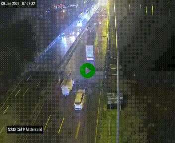 <h2>Webcam sur le périphérique de Bordeaux à l'est de la ville. Caméra située sur le Pont Mitterand sur la N230</h2>