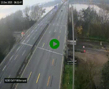 <h2>Webcam sur le périphérique de Bordeaux à l'est de la ville. Caméra située sur le Pont Mitterand sur la N230</h2>